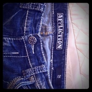 Affliction Black Premium Cooper Jeans 34 Long